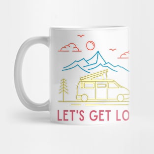 Van Life "let's get lost" Mug